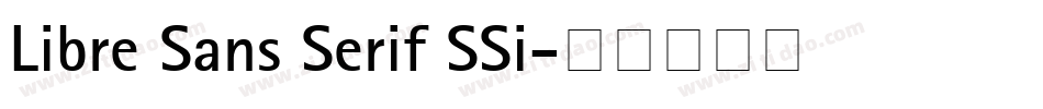 Libre Sans Serif SSi字体转换